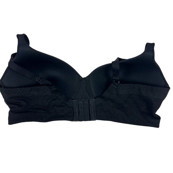 Vanity Fair Womens Breathable Luxe Full Figure Wirefree 71265 Bra Size 38C Black - Picture 5 of 8